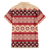 Tonga Language Week Family Matching Off The Shoulder Long Sleeve Dress and Hawaiian Shirt Lea Faka-Tonga Everyday - Polynesian Pride