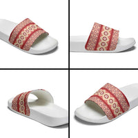 Tonga Language Week Slide Sandals Lea Faka-Tonga Everyday - Polynesian Pride