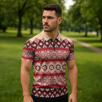 Tonga Language Week Zipper Polo Shirt Lea Faka-Tonga Everyday - Polynesian Pride