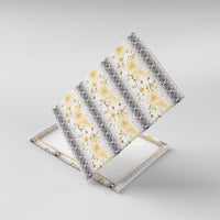 Samoa White Sunday Canvas Wall Art Samoan Tapa Yellow Hibiscus - Polynesian Pride