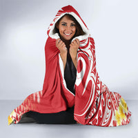 Personalised Tahiti Surfing Hooded Blanket Polynesian Style LT05 - Polynesian Pride