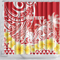 Personalised Tahiti Surfing Shower Curtain Polynesian Style LT05 - Polynesian Pride