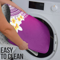 Tahiti Plumeria Tribal Pattern Bathroom Set Wave Style Purple LT05 - Polynesian Pride