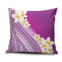 Tahiti Plumeria Tribal Pattern Pillow Cover Wave Style Purple LT05 Purple - Polynesian Pride