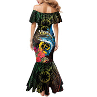 Vanuatu Fishing Family Matching Mermaid Dress and Hawaiian Shirt It's Time To Fish LT05 - Polynesian Pride