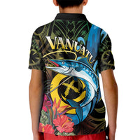 Vanuatu Fishing Kid Polo Shirt It's Time To Fish