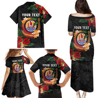 Personalised French Polynesia Outrigger Canoe Race Family Matching Puletasi and Hawaiian Shirt Tropical Vibe LT05 - Polynesian Pride