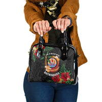 French Polynesia Outrigger Canoe Race Shoulder Handbag Tropical Vibe