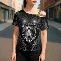 Aotearoa Toitu Te Tiriti Cross Shoulder Shirt Ka Mua Ka Muri