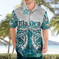 New Zealand Aotearoa Kia Ora Hawaiian Shirt Paua Shell Maori Silver Fern LT05 - Polynesian Pride