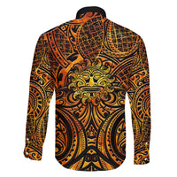 New Zealand Tamanuitera The Sun Family Matching Long Sleeve Bodycon Dress and Hawaiian Shirt Maori Pattern LT05 - Polynesian Pride