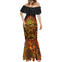 New Zealand Tamanuitera The Sun Mermaid Dress Maori Pattern