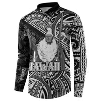 Hawaii King Kamehameha Button Sweatshirt With Hawaiian Ipu Motifs Black Version
