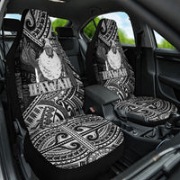 Hawaii King Kamehameha Car Seat Cover With Hawaiian Ipu Motifs Black Version