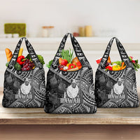 Hawaii King Kamehameha Grocery Bag With Hawaiian Ipu Motifs Black Version