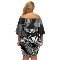 Hawaii Beautiful Hula Dancers Family Matching Off Shoulder Short Dress and Hawaiian Shirt With Ipu Keke And Pahu Drum