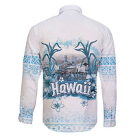 Hawaii Sugar Plantation Family Matching Off Shoulder Maxi Dress and Hawaiian Shirt With Hawaiian Tapa Pattern