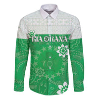 Cook Islands Maori Language Week Family Matching Off Shoulder Maxi Dress and Hawaiian Shirt Pacific Tapa Pattern