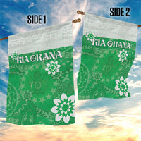 Cook Islands Maori Language Week Garden Flag Pacific Tapa Pattern