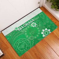 Cook Islands Maori Language Week Rubber Doormat Pacific Tapa Pattern