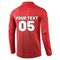 Custom Morocco Football 2026 Button Sweatshirt Atlas Lions Breathtaking Victory Red Version