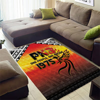 Papua New Guinea Independence Day Area Rug One People One Nation One PNG LT05 - Polynesian Pride