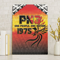 Papua New Guinea Independence Day Canvas Wall Art One People One Nation One PNG LT05 Without Frame Yellow - Polynesian Pride