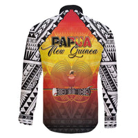 Papua New Guinea Independence Day Family Matching Puletasi and Hawaiian Shirt One People One Nation One PNG LT05 Son's Shirt Yellow - Polynesian Pride