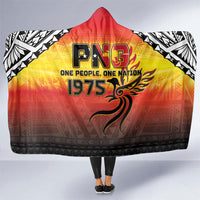 Papua New Guinea Independence Day Hooded Blanket One People One Nation One PNG LT05 One Size Yellow - Polynesian Pride