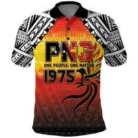 Papua New Guinea Independence Day Polo Shirt One People One Nation One PNG LT05 Yellow - Polynesian Pride