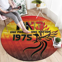 Papua New Guinea Independence Day Round Carpet One People One Nation One PNG LT05 - Polynesian Pride