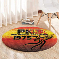 Papua New Guinea Independence Day Round Carpet One People One Nation One PNG LT05 - Polynesian Pride