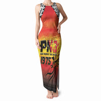 Papua New Guinea Independence Day Tank Maxi Dress One People One Nation One PNG LT05 Women Yellow - Polynesian Pride
