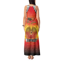Papua New Guinea Independence Day Tank Maxi Dress One People One Nation One PNG LT05 - Polynesian Pride