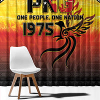 Papua New Guinea Independence Day Window Curtain One People One Nation One PNG LT05 - Polynesian Pride