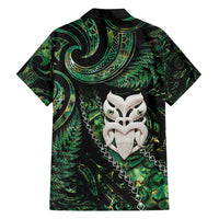 New Zealand Aotearoa Family Matching Long Sleeve Bodycon Dress and Hawaiian Shirt Maori Wheku Paua Shell Glitter Green LT05 - Polynesian Pride