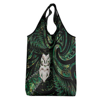 New Zealand Aotearoa Grocery Bag Maori Wheku Paua Shell Glitter Green