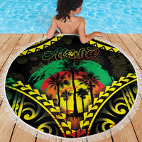 Aloha Tropical Palm Trees Beach Blanket Reggae Polynesian Pattern LT05 - Polynesian Pride