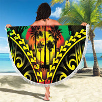 Aloha Tropical Palm Trees Beach Blanket Reggae Polynesian Pattern LT05 - Polynesian Pride