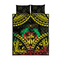 Aloha Tropical Palm Trees Quilt Bed Set Reggae Polynesian Pattern LT05 - Polynesian Pride