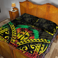 Aloha Tropical Palm Trees Quilt Bed Set Reggae Polynesian Pattern LT05 - Polynesian Pride