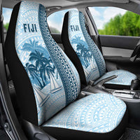 Fiji Regatta Car Seat Cover Palm Tree Tapa Pattern - Polynesian Pride