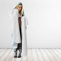 Fiji Regatta Hooded Blanket Palm Tree Tapa Pattern - Polynesian Pride