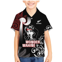 New Zealand Aotearoa Mana Wahine Family Matching Mermaid Dress and Hawaiian Shirt