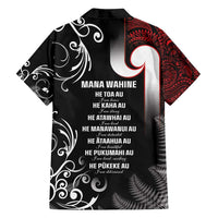 New Zealand Aotearoa Mana Wahine Family Matching Tank Maxi Dress and Hawaiian Shirt