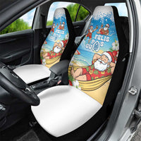 Guam Christmas Car Seat Cover Felis Pasgua Chilling Santa - Polynesian Pride