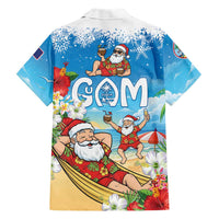 Guam Christmas Family Matching Tank Maxi Dress and Hawaiian Shirt Felis Pasgua Chilling Santa LT05 - Polynesian Pride