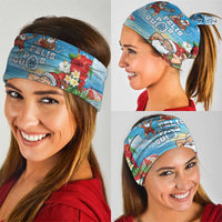 Guam Christmas Neck Gaiter Felis Pasgua Chilling Santa - Polynesian Pride