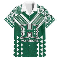 Custom Hawaii Football Family Matching Summer Maxi Dress and Hawaiian Shirt Rainbow Warriors Tropical Vibes - Polynesian Pride