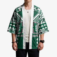 Custom Hawaii Football Kimono Rainbow Warriors Tropical Vibes - Polynesian Pride